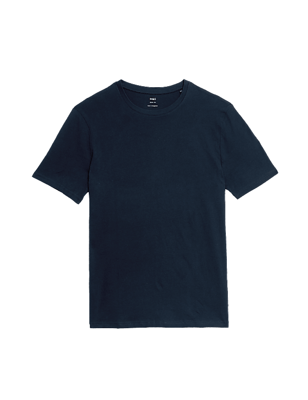 Slim Fit Pure Cotton Crew Neck T-Shirt