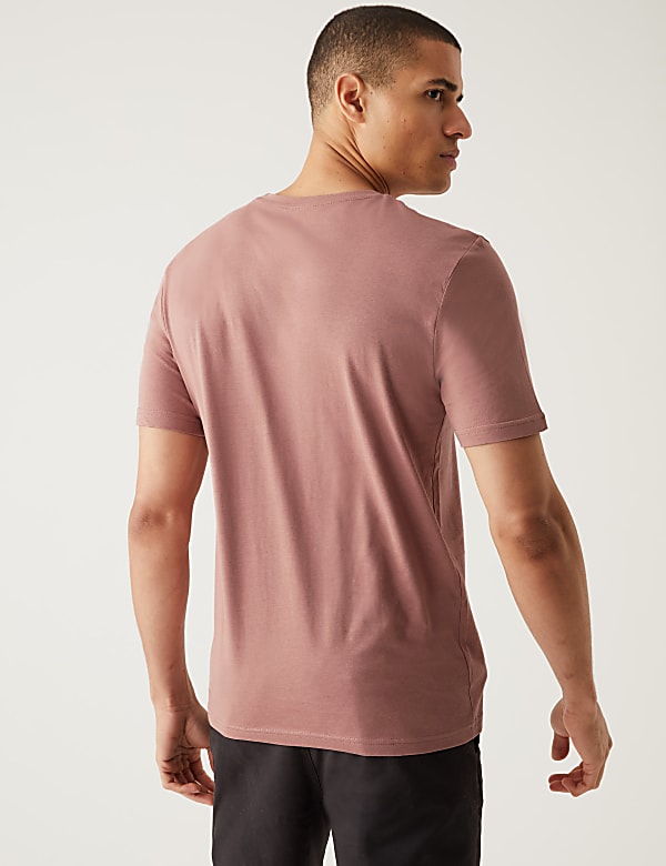 Slim Fit Pure Cotton Crew Neck T-Shirt