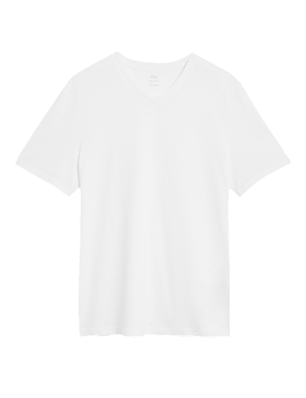 Pure Cotton V-Neck T-Shirt