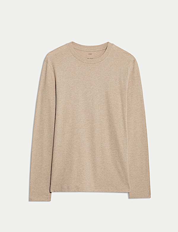 Pure Cotton Crew Neck T-Shirt - NO