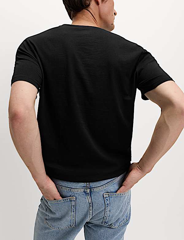 Pure Cotton V Neck T-Shirt - SE