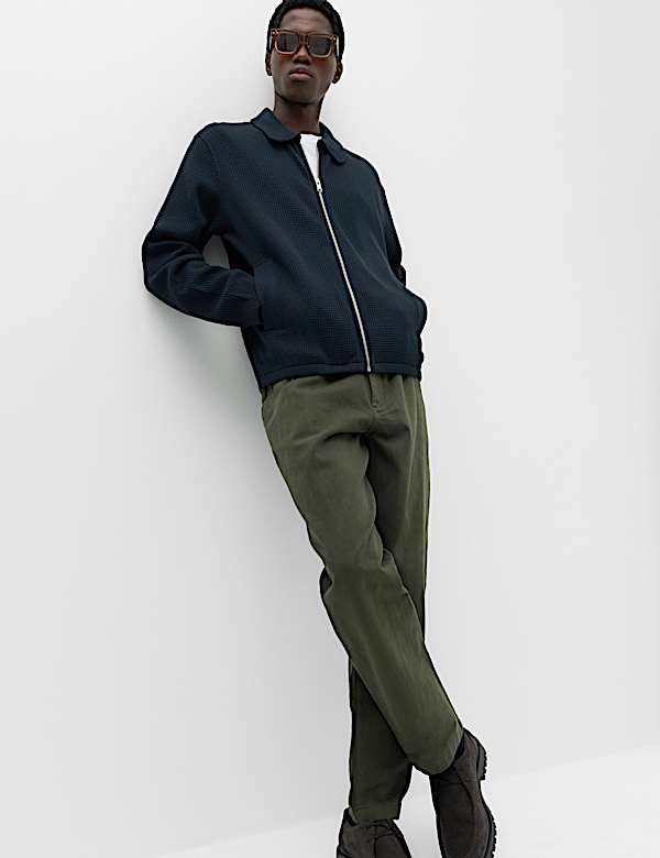 Pure Cotton Exploded Waffle Jacket - SI