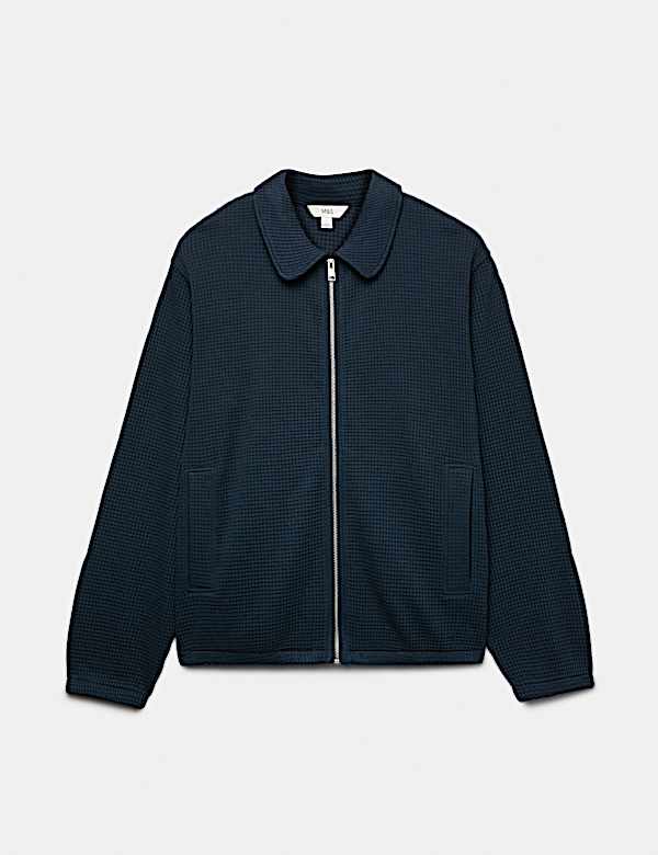 Pure Cotton Exploded Waffle Jacket - SI