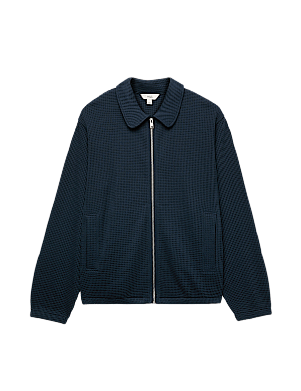 Pure Cotton Exploded Waffle Jacket
