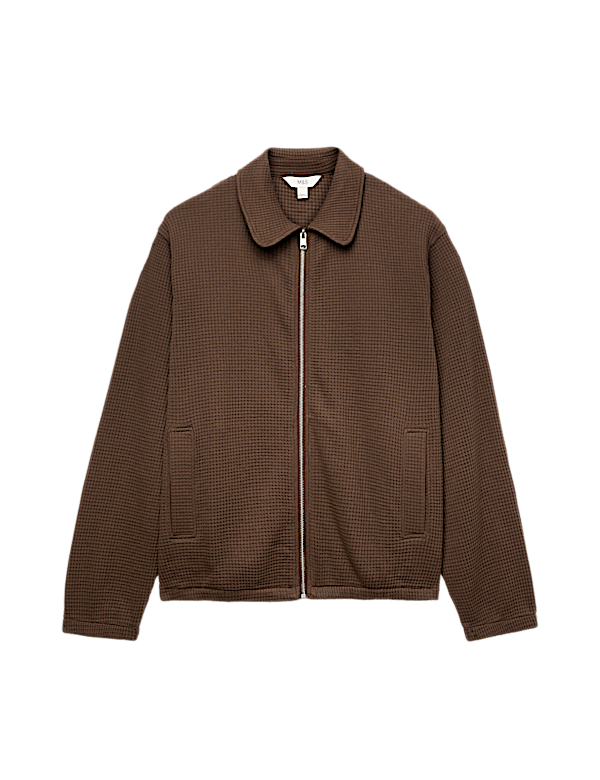 Pure Cotton Exploded Waffle Jacket