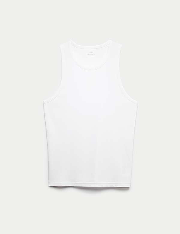 Cotton Rich Ribbed Vest - CA