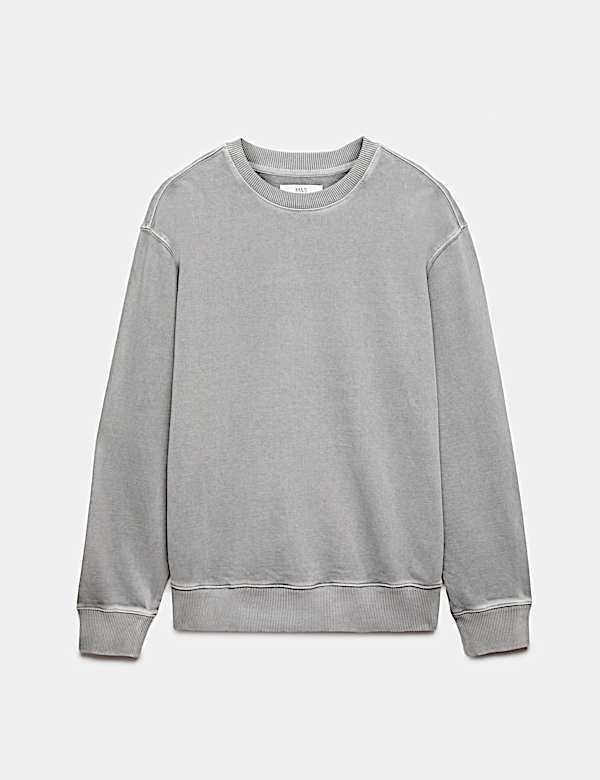 Pure Cotton Garment Dye Sweatshirt - CZ