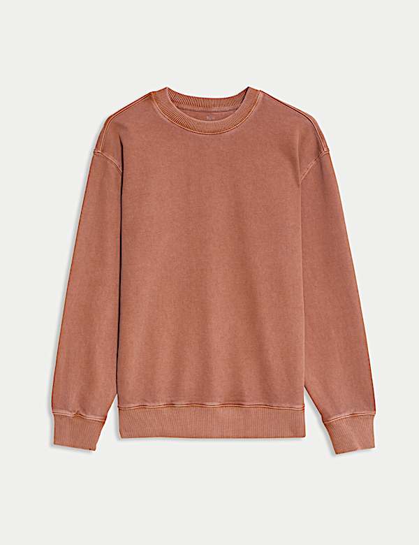 Pure Cotton Garment Dye Sweatshirt - CH