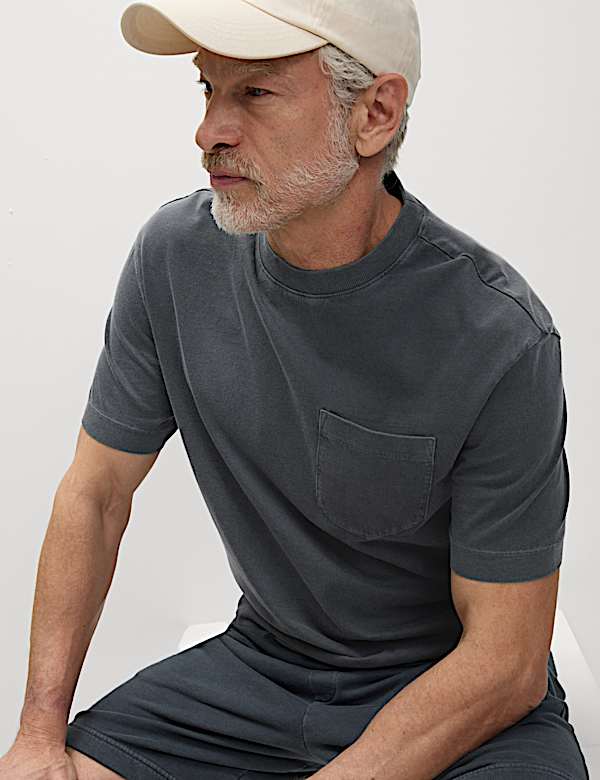 T-shirt 100 % coton teint en pièce - BE