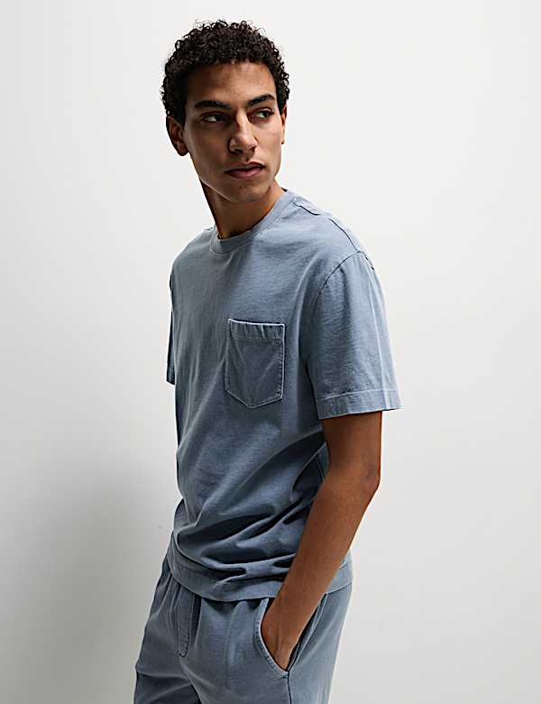 Pure Cotton Garment Dyed T-Shirt - PL