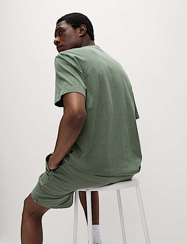 Pure Cotton Garment Dyed T-Shirt - GR