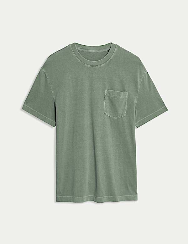 Pure Cotton Garment Dyed T-Shirt - GR