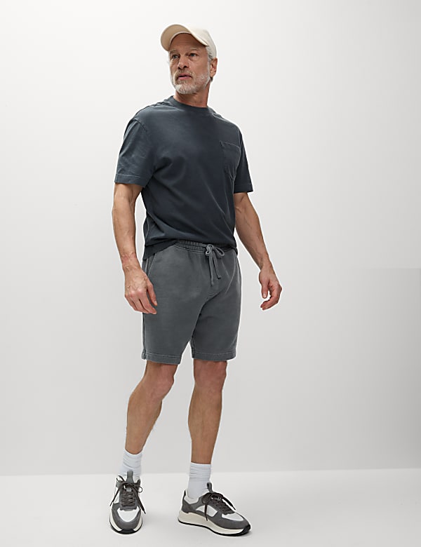 Relaxed Fit Pure Cotton Garment Dye Short - UA