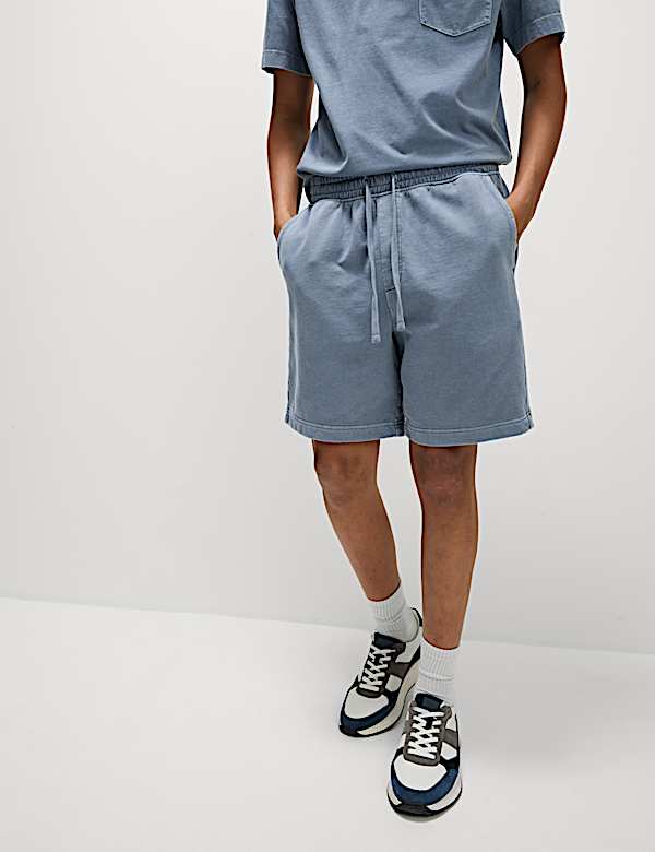 Relaxed Fit Pure Cotton Garment Dye Short - HR