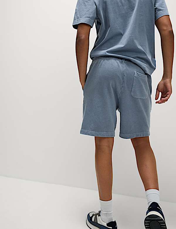 Relaxed Fit Pure Cotton Garment Dye Short - AL