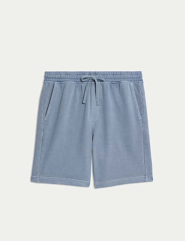 Relaxed Fit Pure Cotton Garment Dye Short - AL