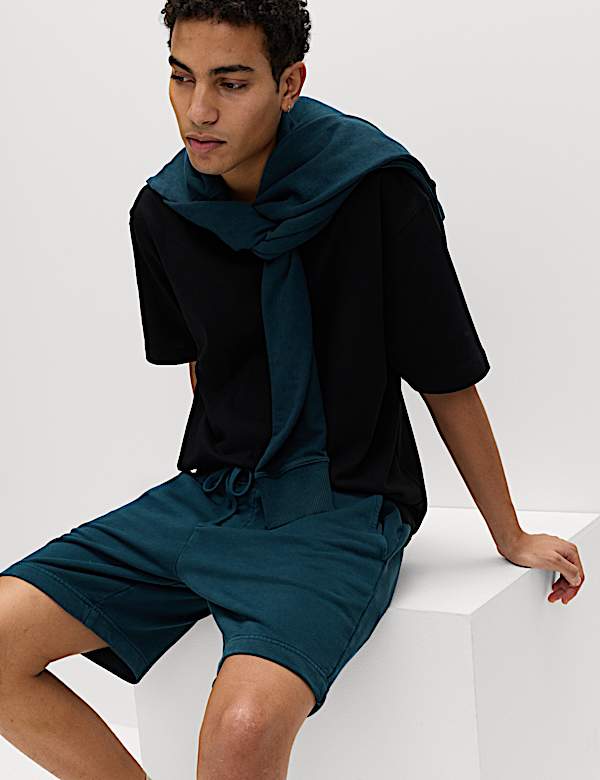 Relaxed Fit Pure Cotton Garment Dye Short - PL