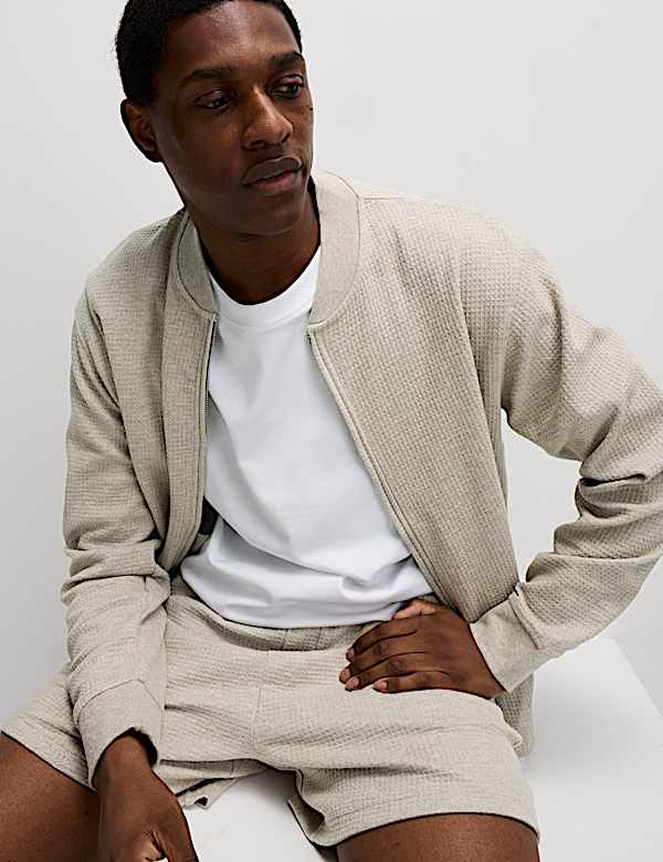 Waffle Pure Cotton Regular Fit Shorts - FI