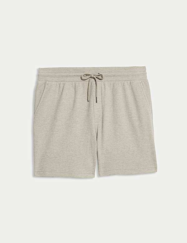 Waffle Pure Cotton Oversized Shorts - LV