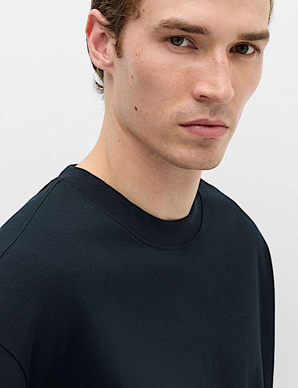 Relaxed Fit Cotton Rich Crew Neck T-Shirt