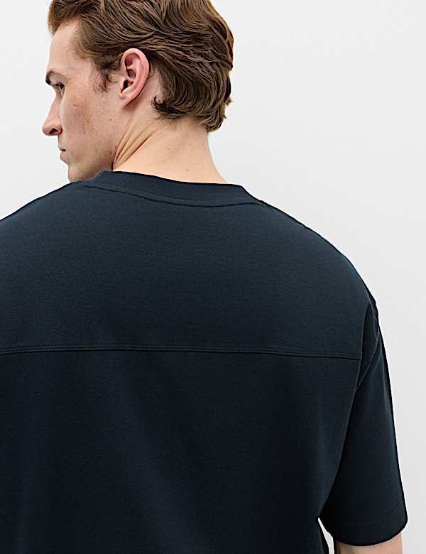 Relaxed Fit Cotton Rich Crew Neck T-Shirt