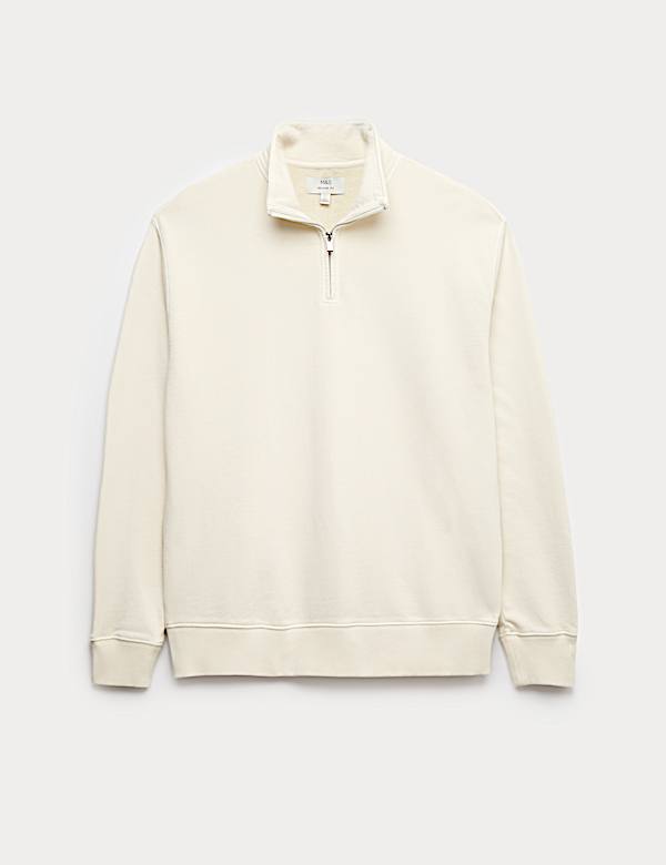 Farbowana bluza na p&oacute;łsuwak 100% bawełny - PL