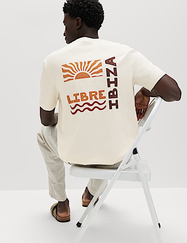Pure Cotton Libre Ibiza Graphic T shirt - SE