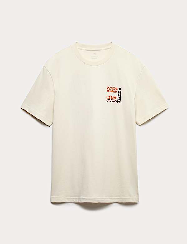 Pure Cotton Libre Ibiza Graphic T shirt - SE