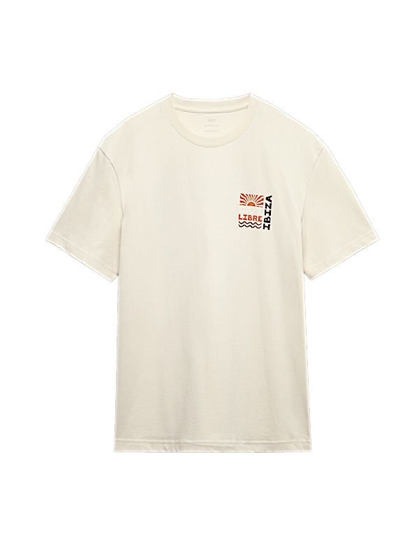 Pure Cotton Libre Ibiza Graphic T shirt