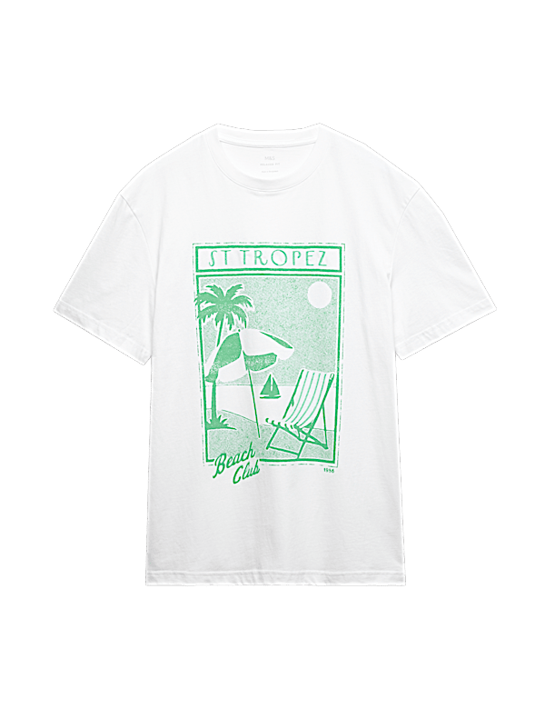 Pure Cotton St Tropez Graphic T-Shirt