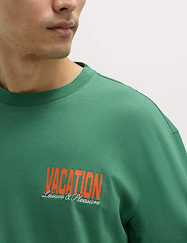 Pure Cotton Summer Vacation Slogan T shirt - DK