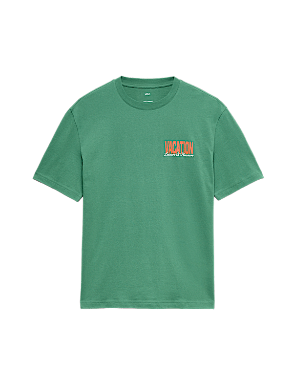 Pure Cotton Summer Vacation Slogan T shirt