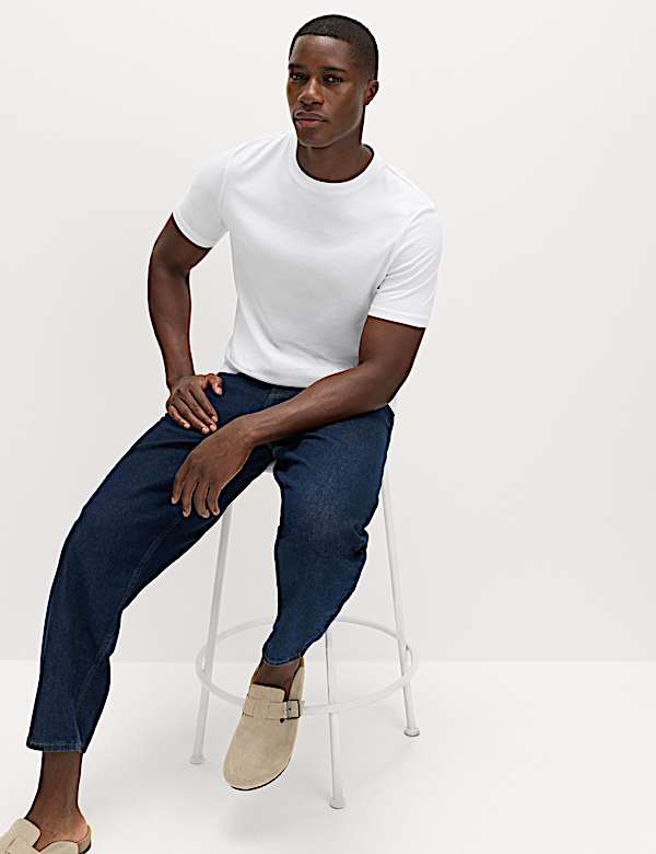 3 Pack Pure Cotton Crew Neck T-Shirts - CA
