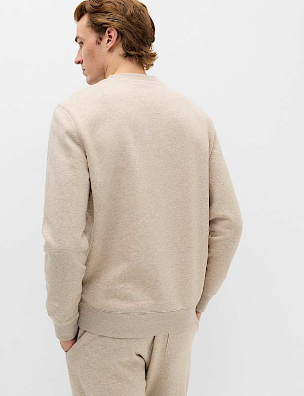 Cotton Rich Brushback Sweatshirt