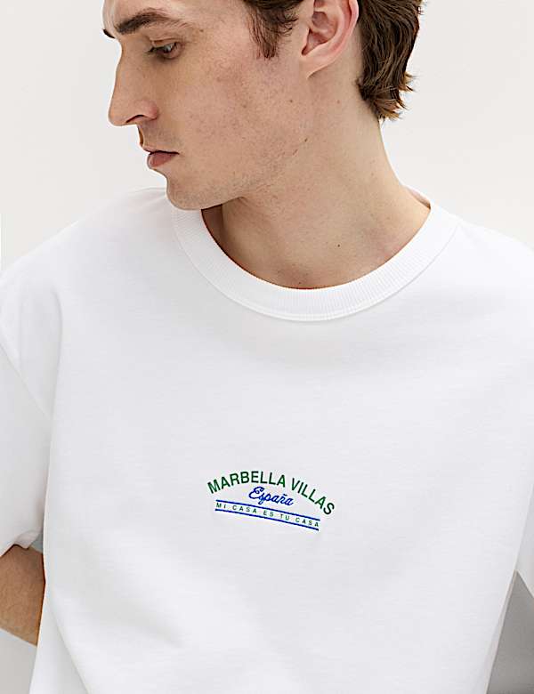 Pure Cotton Marbella Villas Graphic T-Shirt - LU