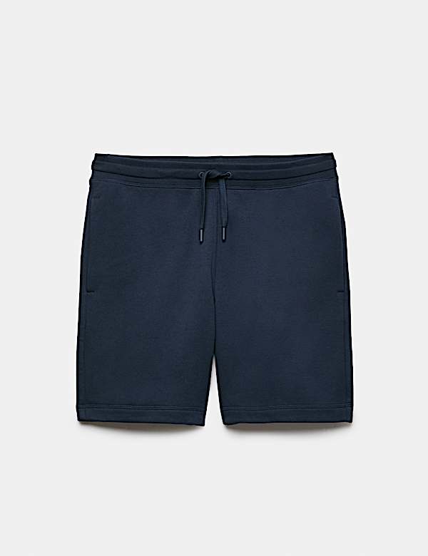Cotton Rich Brushback Mid Length Shorts - MV