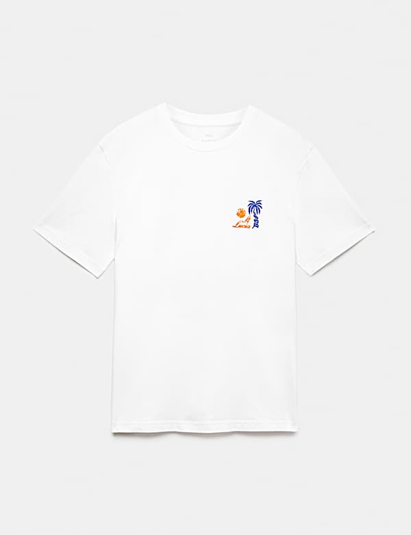 Pure Cotton St Lucia Graphic T-Shirt - AL
