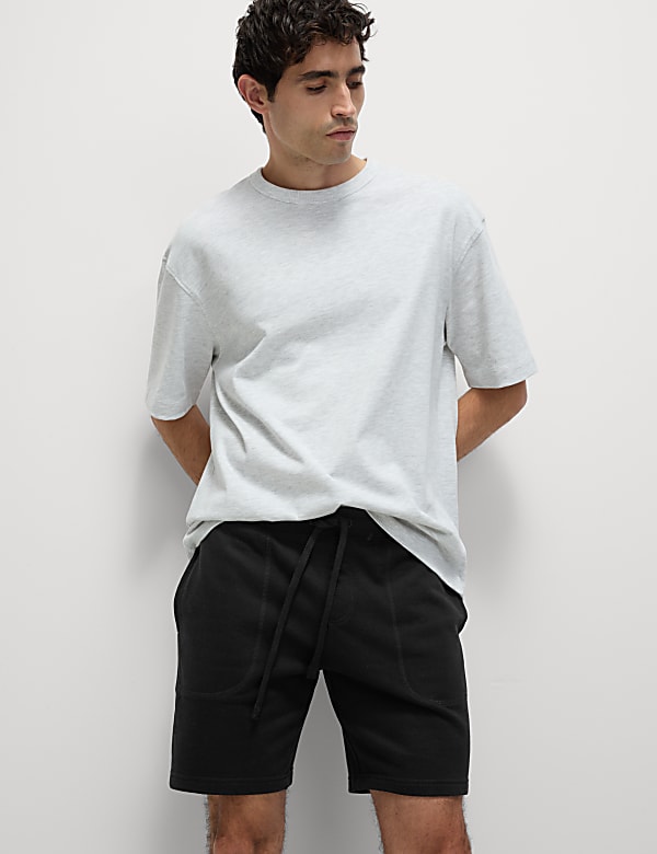 Pack de 2 pantalones cortos de punto 100% algodón - US