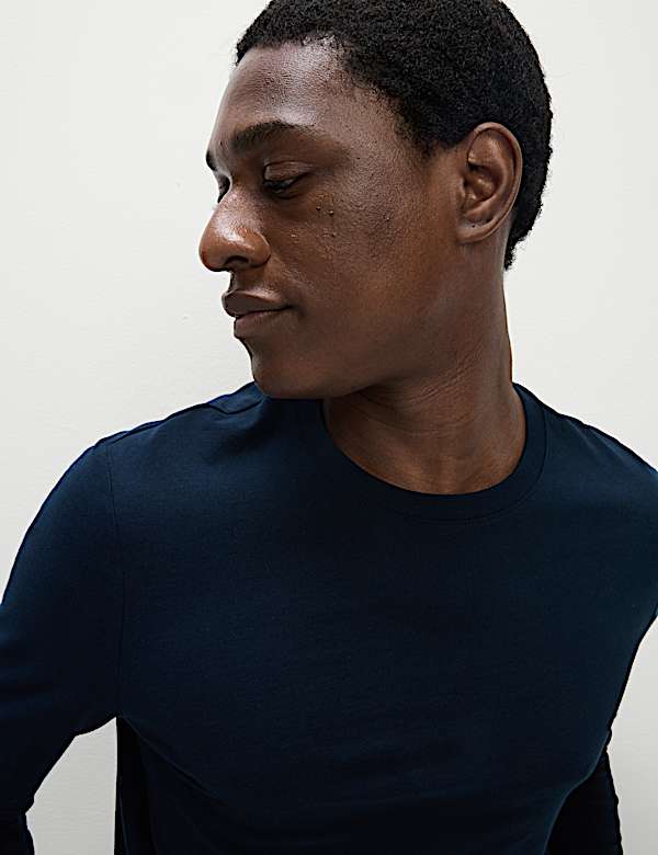 Lot de 2 t-shirts 100 % coton à manches longues - FR