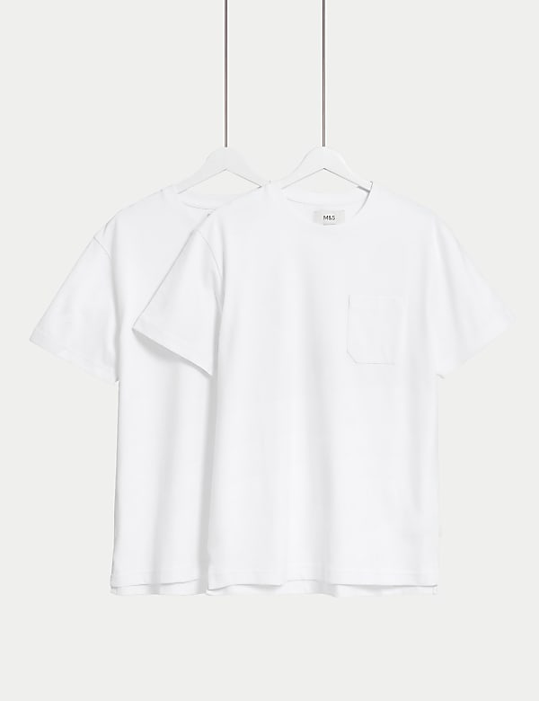 2pk Pure Cotton Crew Neck Midweight T-Shirts - AU