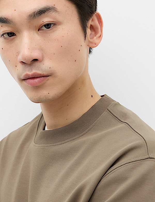 Ultimate Cotton Rich Crew Neck Sweatshirt