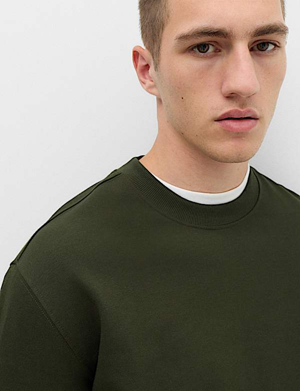 Ultimate Cotton Rich Crew Neck Sweatshirt