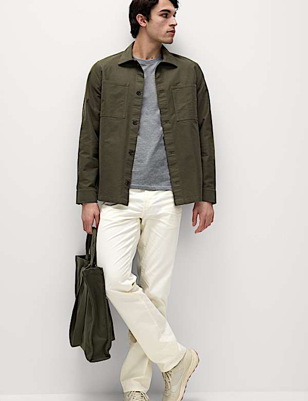 5 Pack Pure Cotton Crew Neck T-Shirts - US