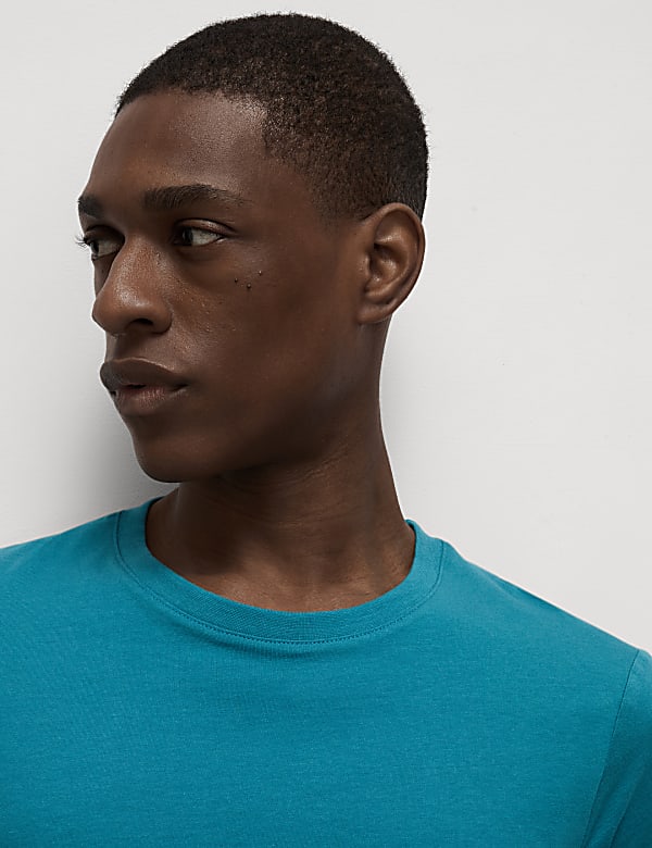 Lot de 7 t-shirts 100 % coton à encolure ronde - CH