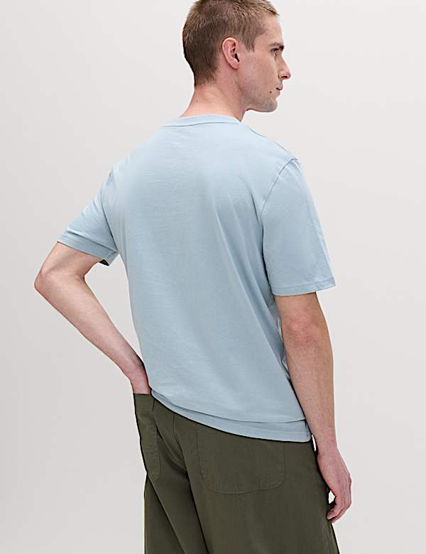 7 Pack Pure Cotton Crew Neck T-Shirts - US