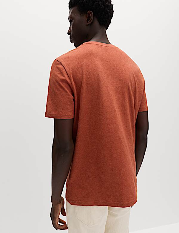 7 Pack Pure Cotton Crew Neck T-Shirts - US