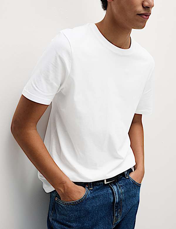 7pk Pure Cotton Crew Neck T-Shirts - IL