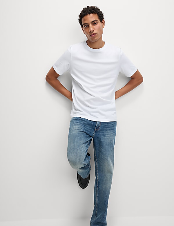 Pack de 7 camisetas 100% algodón de escote cerrado - ES