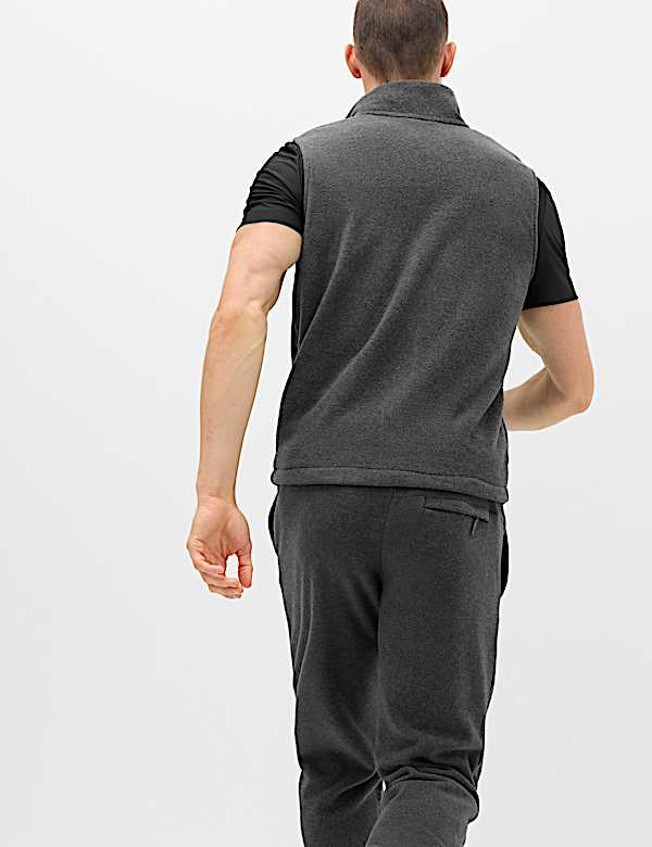 Micro Fleece Zip Up Funnel Neck Gilet