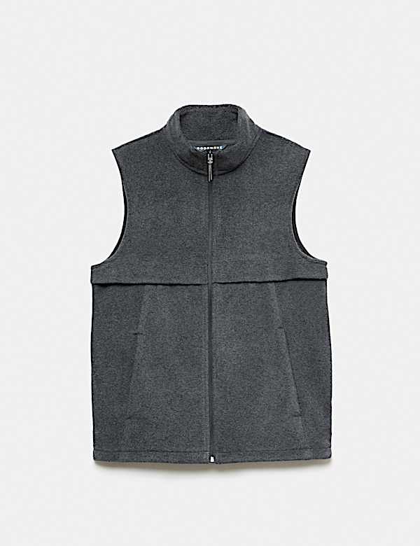 Micro Fleece Zip Up Funnel Neck Gilet - LV
